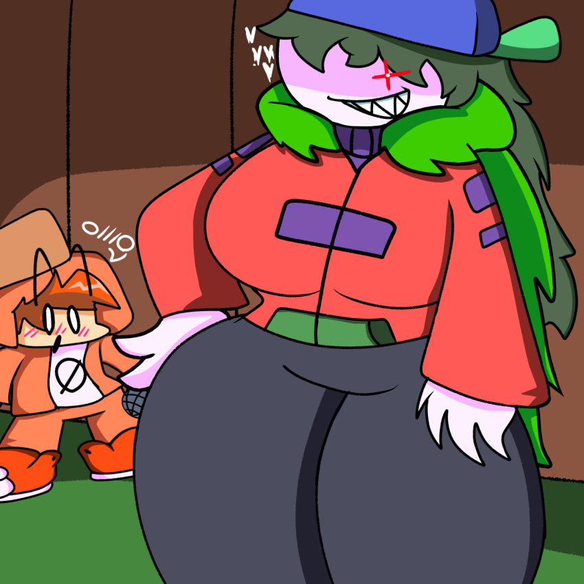 1boy 1boy1girl 1girl 2022 big_breasts breasts fakerjeff fakerjeniffer friday_night_funkin friday_night_funkin_mod hiper_(oc) hiperfriend mr.jeffrey mrs.jeniffer thick thighs