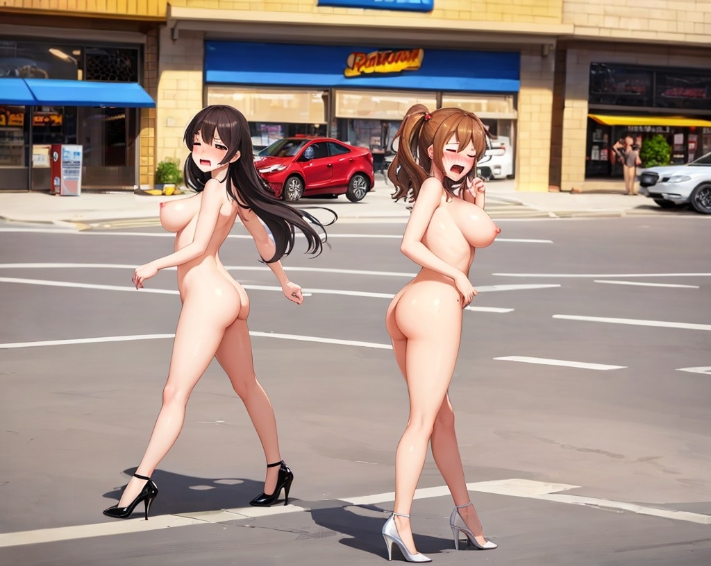 2girls ai_generated ashamed ass big_breasts blush breasts clothes_stolen completely_nude completely_nude_female crying embarrassed embarrassed_nude_female enf exhibitionism exhibitionist forced_exposure forced_nudity girls glj-enf high_heels humiliated humiliation multiple_girls naked_female naked_in_public naked_with_shoes_on nude nude_female outside public_exposure public_humiliation public_nudity punishment sad shame shocked surprised thief