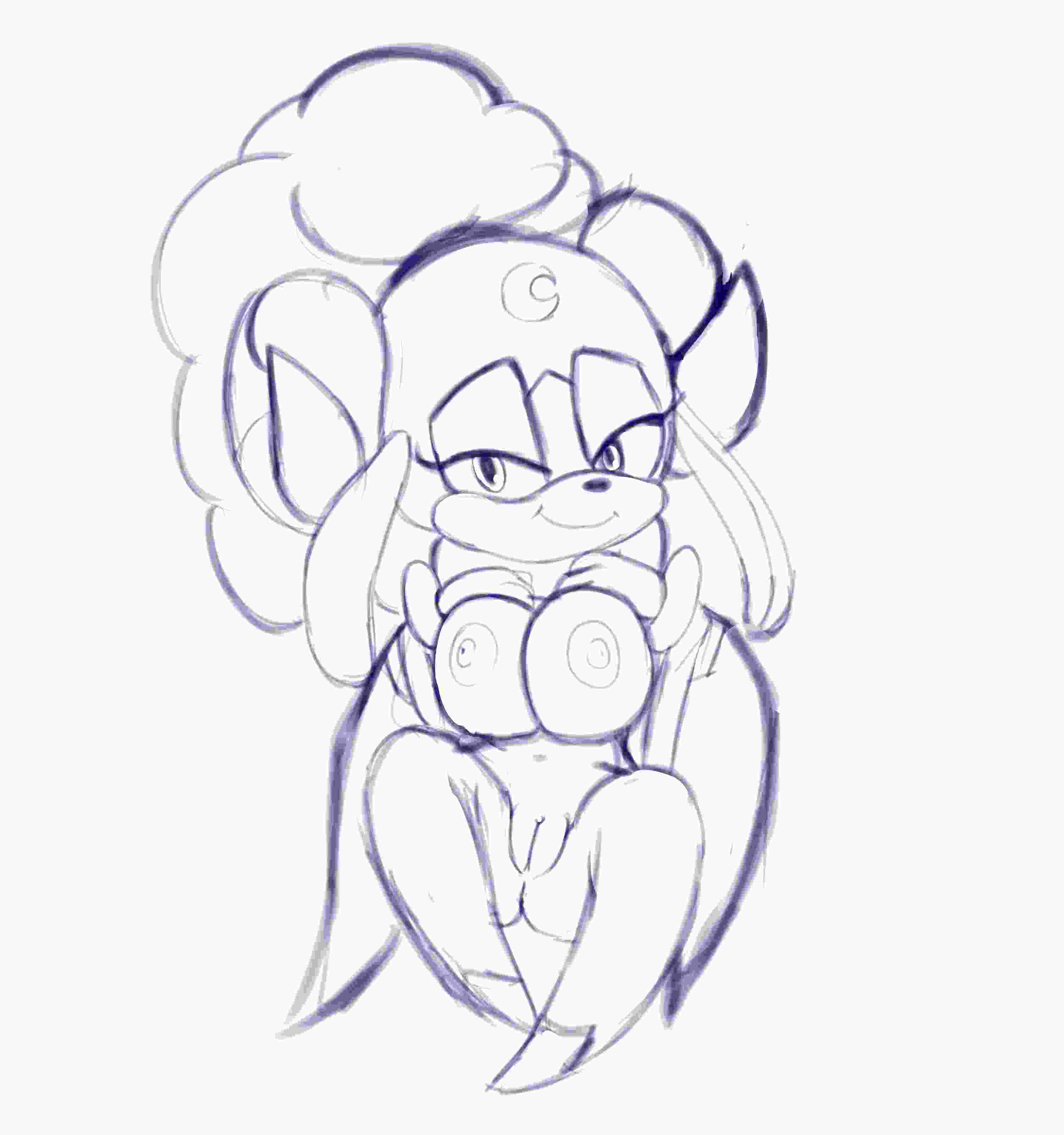 1:1 1girl 2023 absurd_res anthro ariem ass bedroom_eyes big_breasts bovid bracelets breasts caprine doodle featureless_feet freeflyspecter hands_on_breasts horns large_hair long_ears looking_at_viewer lop_ears navel nipples presenting_pussy pussy sega sheep sitting sketch smile sonic_dream_team sonic_the_hedgehog_(series)