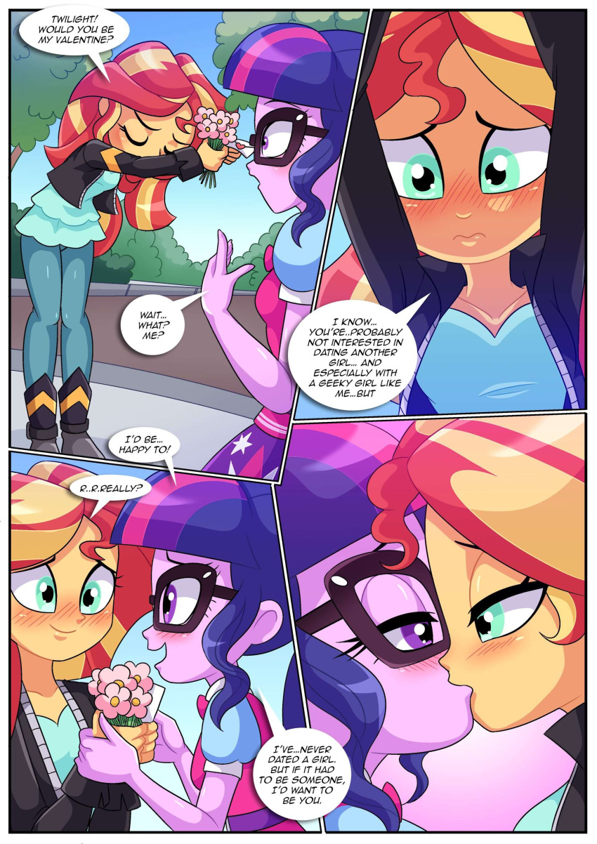2_girls bbmbbf blush breasts comic equestria_girls equestria_untamed female/female female_only friendship_is_magic hasbro looking_at_viewer my_little_pony my_lovely_princess_yuri_is_magic_(comic) nipples nude older older_female palcomix pussy sci-twi sunset_shimmer toon.wtf twilight_sparkle_(mlp) young_adult young_adult_female young_adult_woman yuri