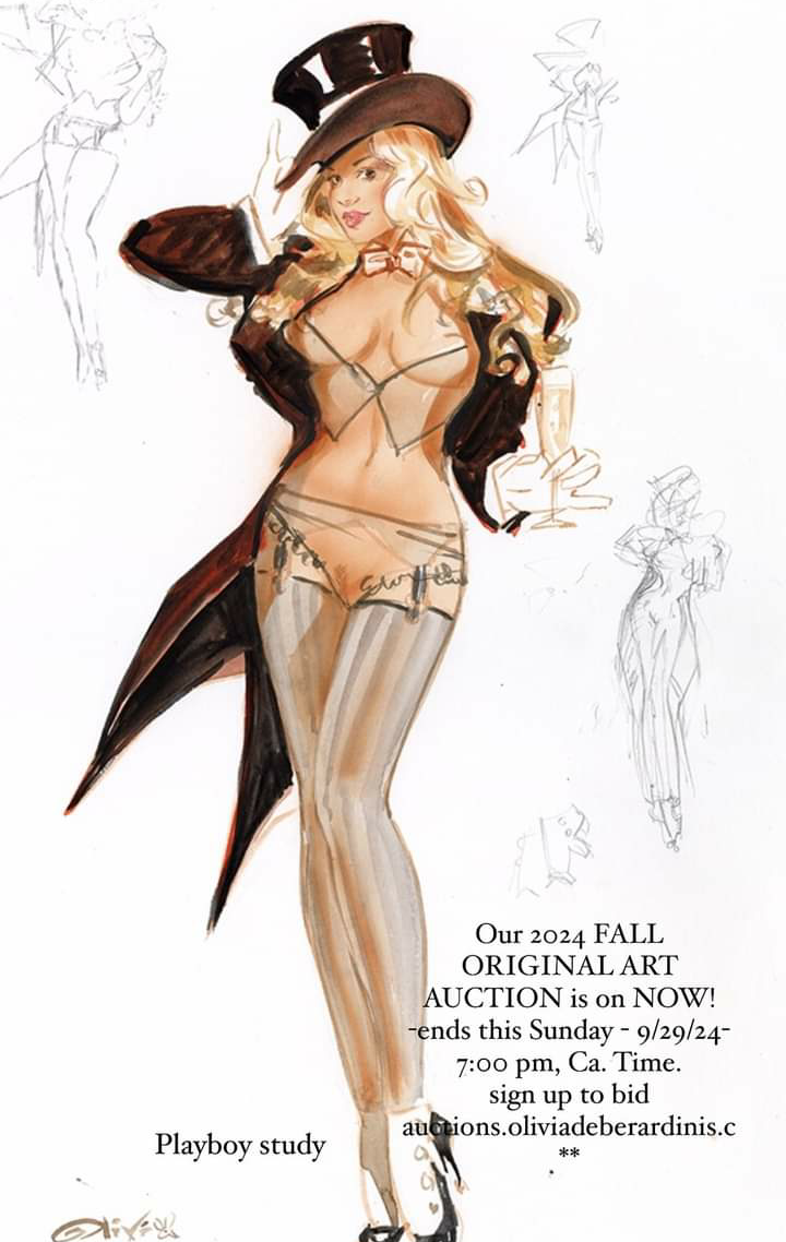 almost_naked artist_request blonde blonde_female blonde_hair gloves high_heels lingerie long_hair mage magician magician_hat olivia_de_berardinis open_clothes semi_nude stockings white_gloves