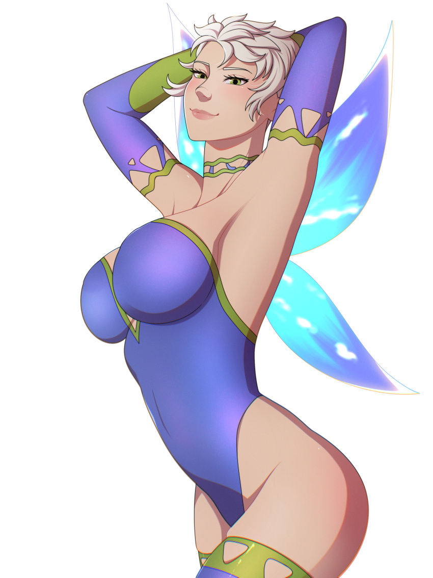 3do adara_the_sprite blond blond_hair blonde blonde_hair dragon_rage fairy fairy_wings green_eyes keeksama