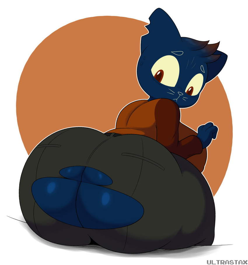 1girl big_ass big_breasts cat female furry ultrastax