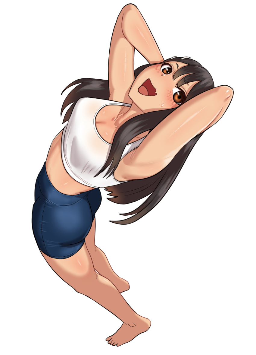 1girl 1girl armpits ass attractive beautiful_female beautyful bitch black_hair bodysuit dark-skinned_female dark_skin excited excited_for_sex exhibitionism female_focus female_pervert female_pov female_pubic_hair female_sub hayase_nagatoro hooker long_hair perfect perfection pervert prostitute prostitution provocating provocative pussy sex_invitation sexually_suggestive shorts submission