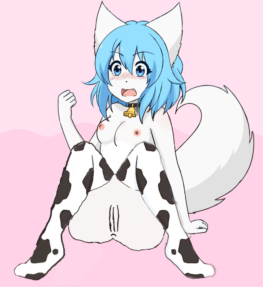 1girl big_ass big_breasts female furry pussy wolf wolfychu