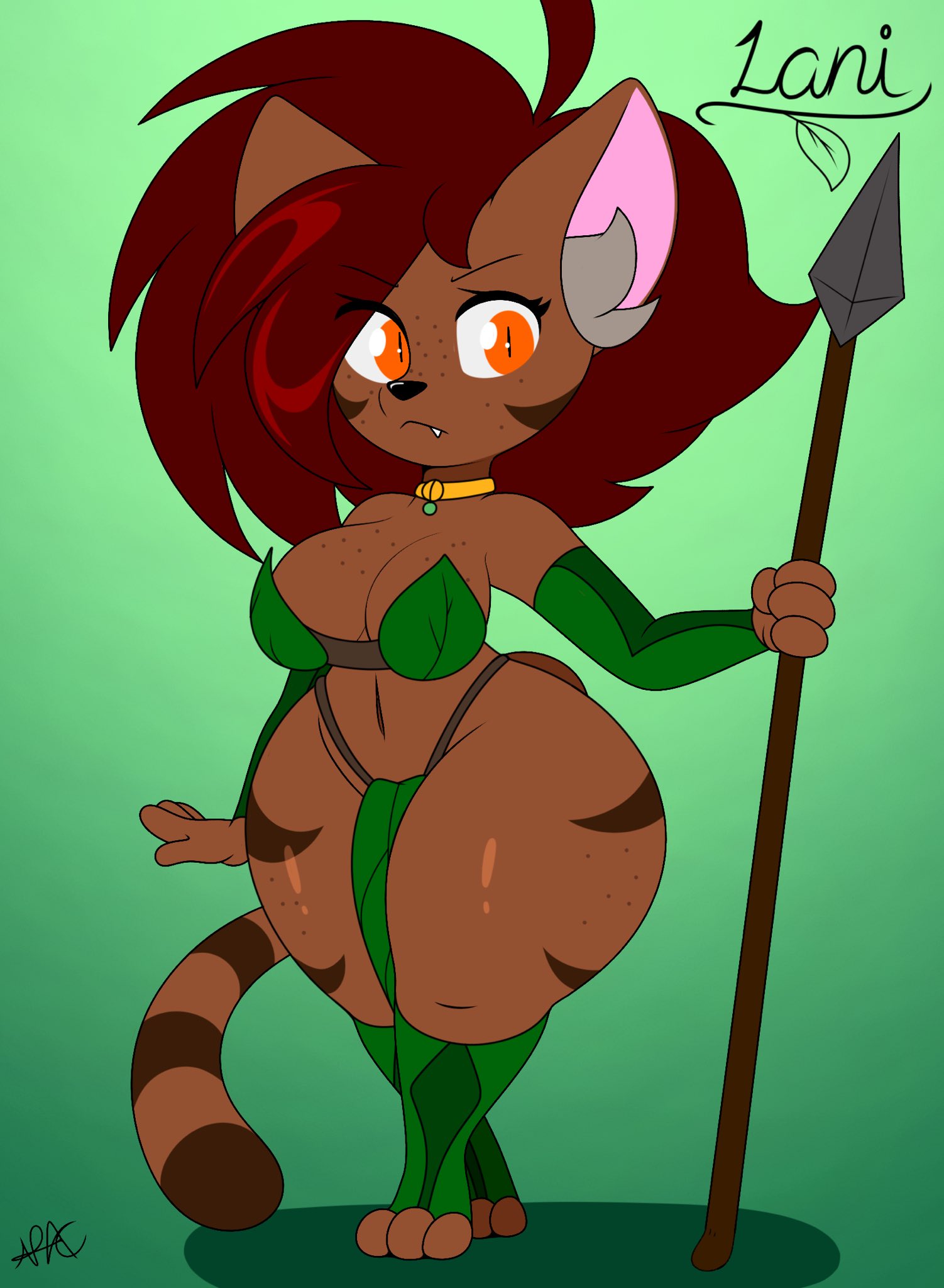 1girl big_ass big_breasts female furry nracarts