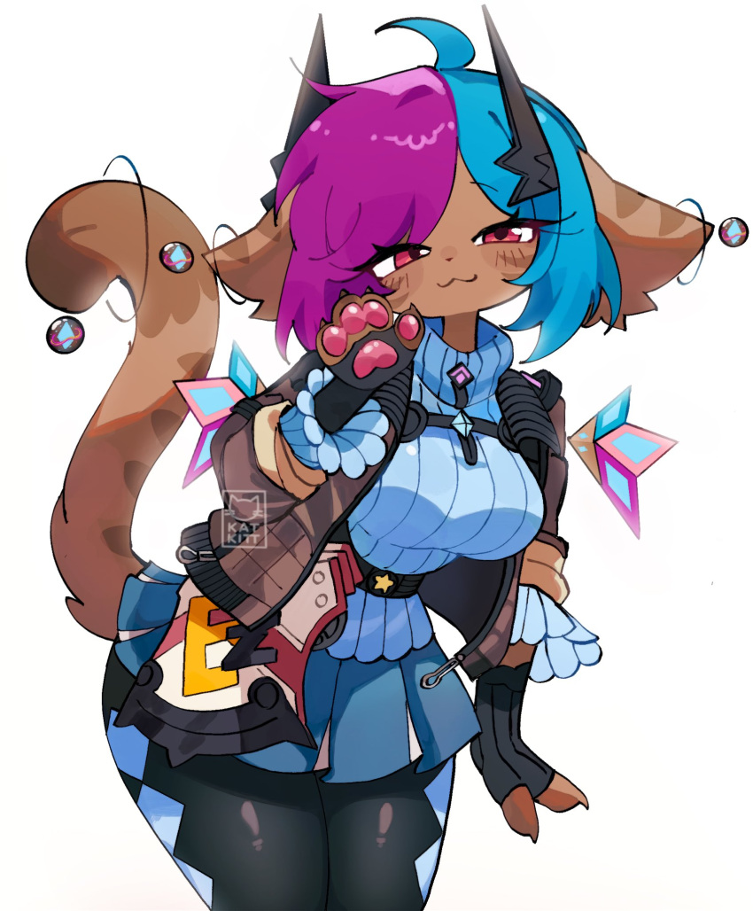 1girl big_ass big_breasts female furry kat_kitt_