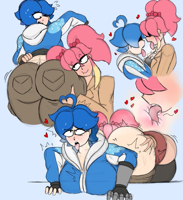 2024 2_girls big_ass big_breasts licking_anus saiko_(smg4) tari_(smg4) thesushisensei tongue_out yuri