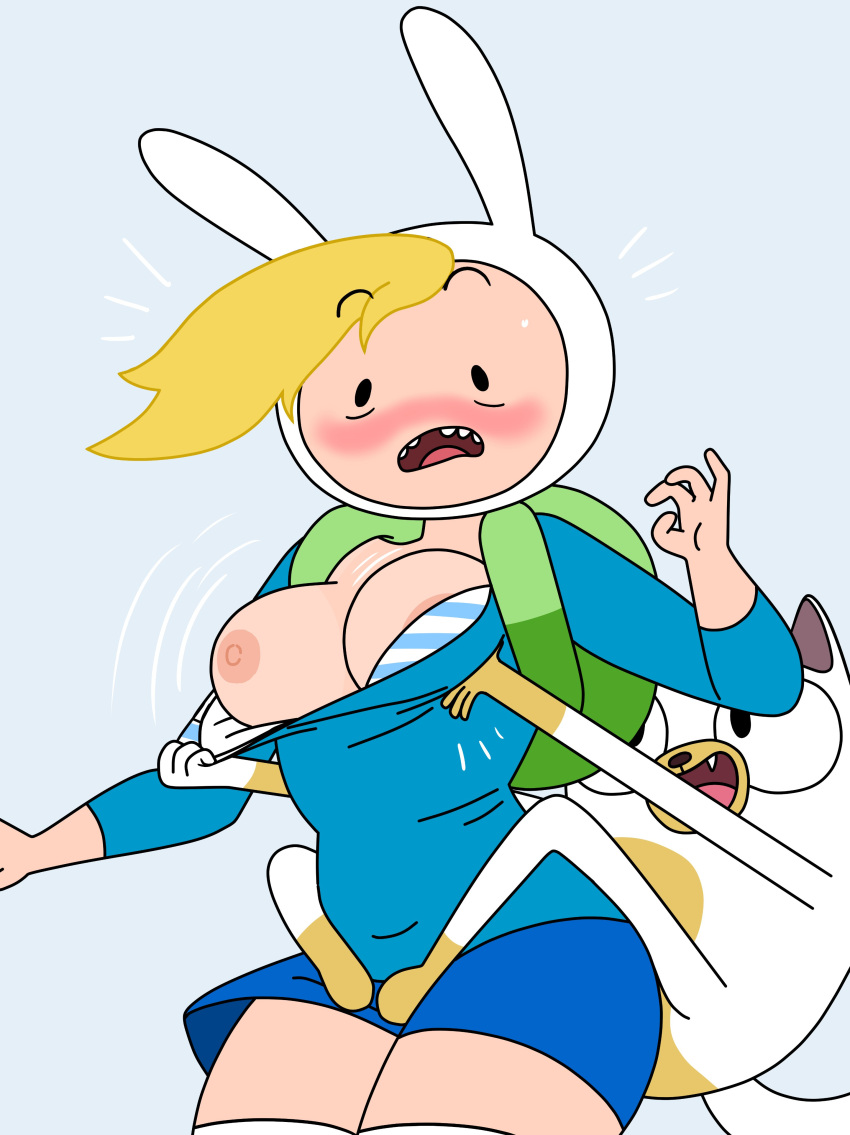 1girl 2020 absurd_res adopted_(lore) adoptive_sibling_(lore) adoptive_sister_(lore) adoptive_sisters_(lore) adventure_time ambiguous_gender anthro assisted_exposure big_breasts blonde_hair blue_bra blue_clothing blue_underwear blush bottomwear bra breasts cake_the_cat cartoon_network clothed clothed/nude clothed_female clothing domestic_cat dr._pizza_boi duo felid feline felis female/ambiguous female_focus fionna_the_human front_view hair high_res human human_focus human_on_anthro inkershike interspecies mammal nipples noseless not_furry_focus nude on_model one_breast_out open_mouth pattern_bra pattern_clothing pattern_topwear pattern_underwear portrait pseudo_incest_(lore) shocked skirt striped_bra striped_clothing striped_topwear striped_underwear stripes three-quarter_portrait toony topwear underwear white_bra white_clothing white_underwear
