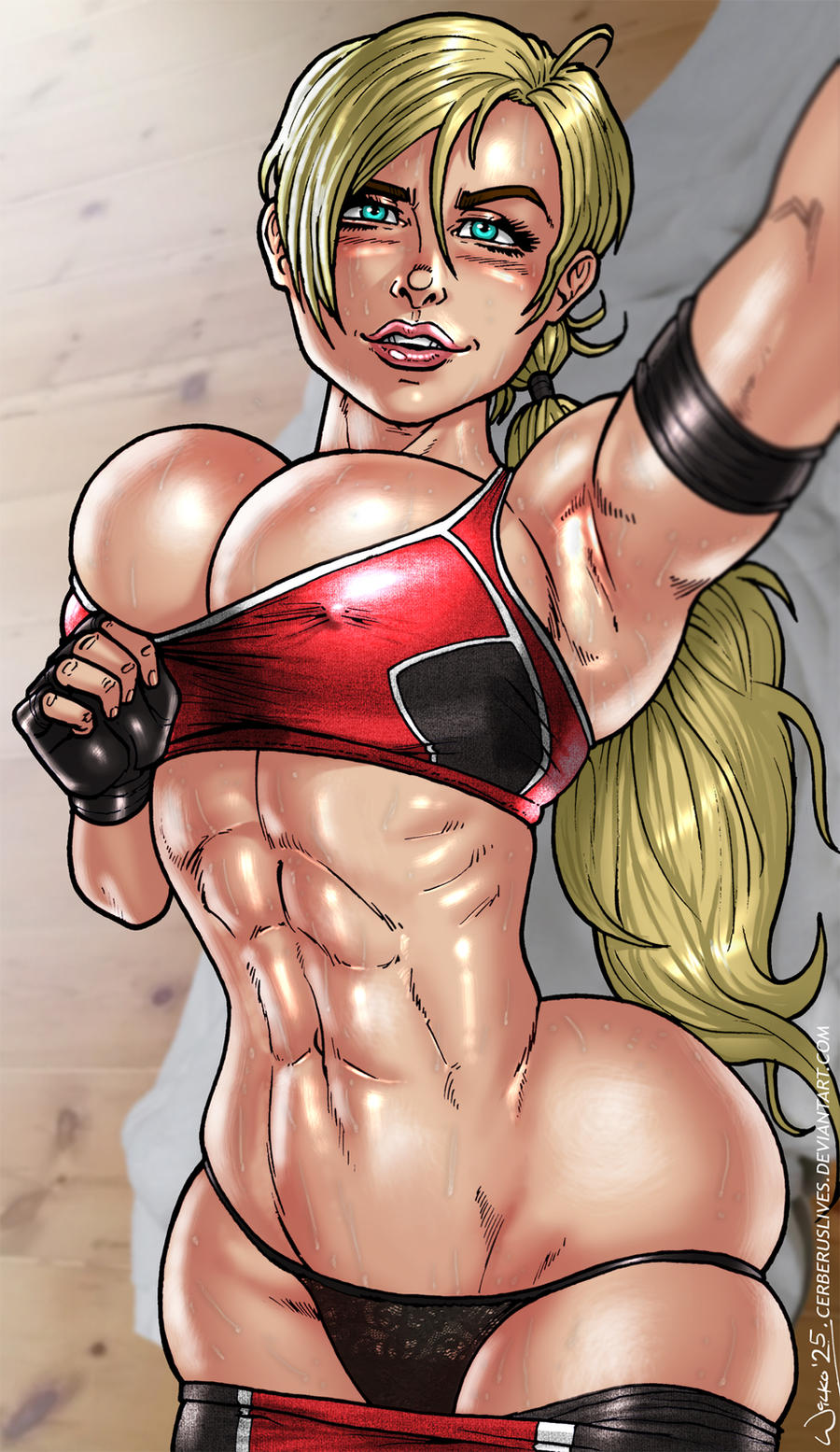 1girl 1girl athletic_female big_ass big_breasts big_breasts big_breasts big_thighs breasts bust cassie_cage cerberuslives curvaceous curvy curvy_figure digital_media_(artwork) female_abs fit_female hips hourglass_figure large_ass large_thighs legs light-skinned_female light_skin mature mature_female midway_games mortal_kombat slim_waist thick thick_hips thick_legs thick_thighs thighs voluptuous waist wide_hips