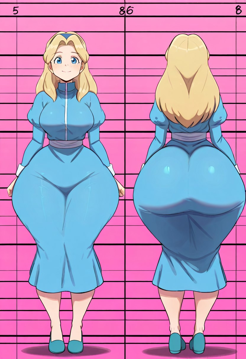 1girl ai_generated ass big_ass big_breasts breasts fundoshilover101 huge_ass maria_robotnik sega sonic_the_hedgehog_(series)
