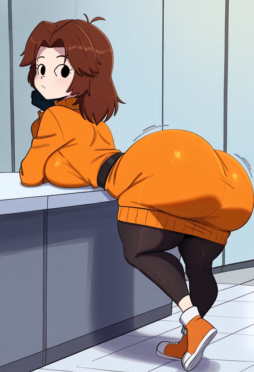 1girl ai_generated ass big_ass big_breasts breasts fundoshilover101 huge_ass mii_gunner nintendo super_smash_bros.