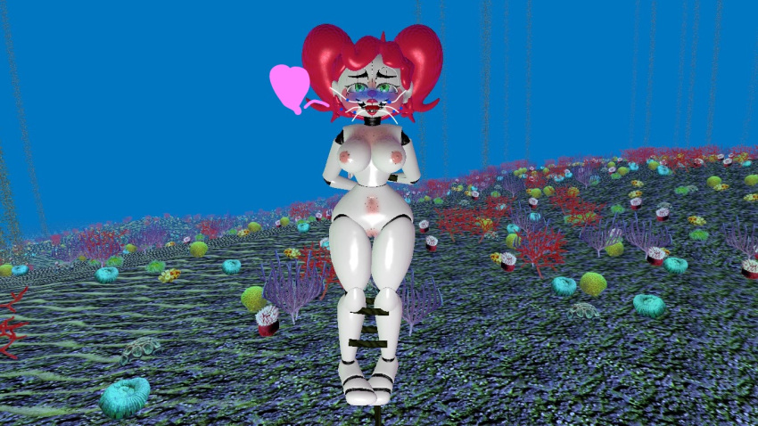 1girl 3d 3d_(artwork) asphyxiation baby_(fnafsl) bondage breasts charboy3000 circus_baby circus_baby_(fnaf) drowning female five_nights_at_freddy's five_nights_at_freddy's:_sister_location gmod nipples nude peril pussy scottgames sister_location so87baby solo summer_of_87_baby underwater