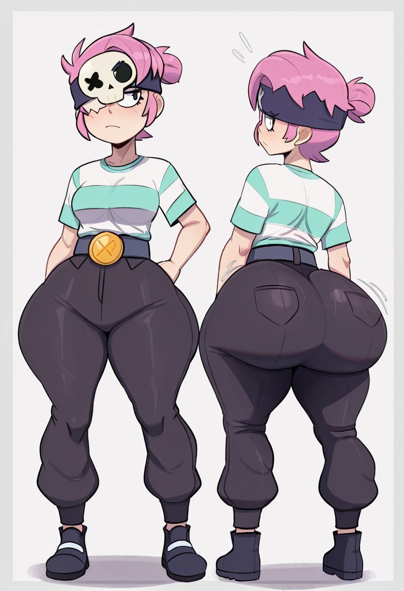 1girl ai_generated ass big_ass brawl_stars breasts fundoshilover101 huge_ass penny_(brawl_stars)