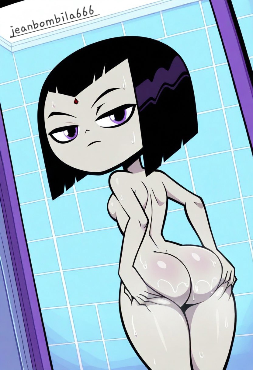 1girl ai_generated anal_sex ass ass_focus cartoon_network comic_book_character costume cum_in_ass dc dc_comics goth goth_girl grey_skin half_demon jeanbombila666 male male/female older older_female purple_hair rachel_roth raven_(dc) sex short_hair teen_titans teen_titans_go young_adult young_adult_female young_adult_woman