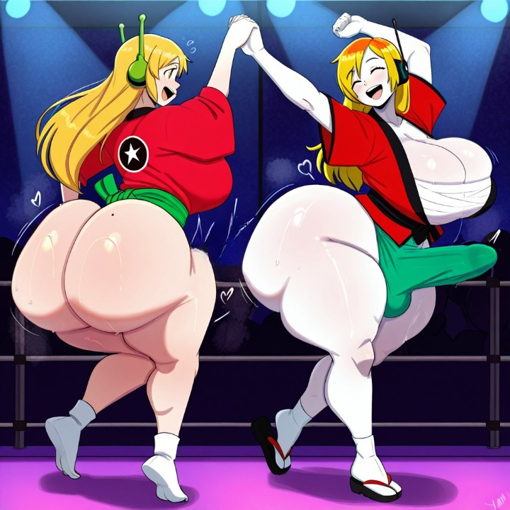 1futa 1girl ai_generated ass ass big_ass big_ass big_breasts breasts cave_story curly_brace erection erection_under_clothes fundoshi fundoshi_futanari fundoshilover101 futanari huge_ass huge_ass huge_breasts