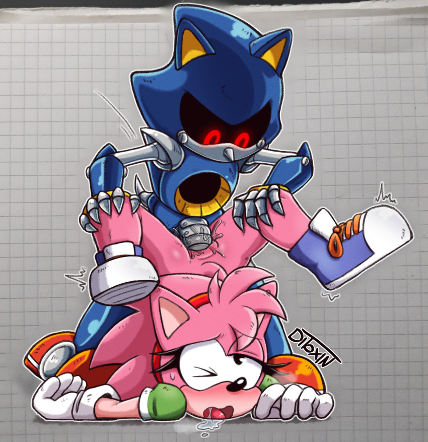 amy_rose anal anal_penetration anal_sex classic_amy_rose dildo ditoxin doggy_position drooling female_orgasm from_behind fucked_senseless fucked_silly metal_penis metal_sonic orgasm orgasm_face pink_fur robot rough_sex saliva sega sonic sonic_*(series) sonic_the_hedgehog_(series) vibrator vibrator_in_ass