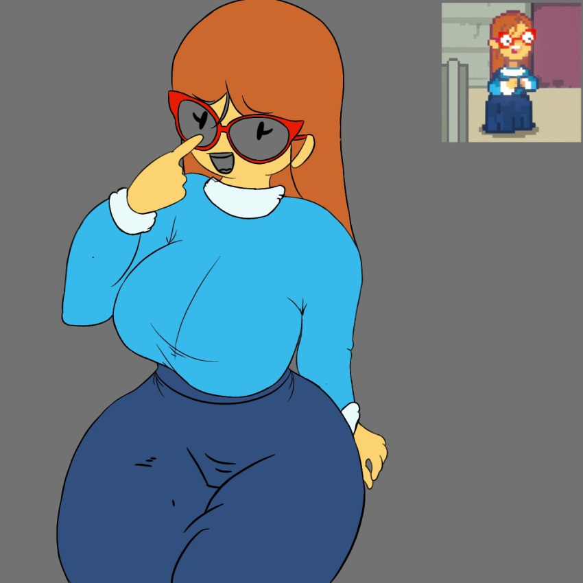 1girl 1girl 1girls ass big_ass big_breasts blush breasts female_only full_body kindergarten_(game) kindergarten_3 long_hair moxxy_art ms._lovelett open_mouth open_smile smile solo_female wip