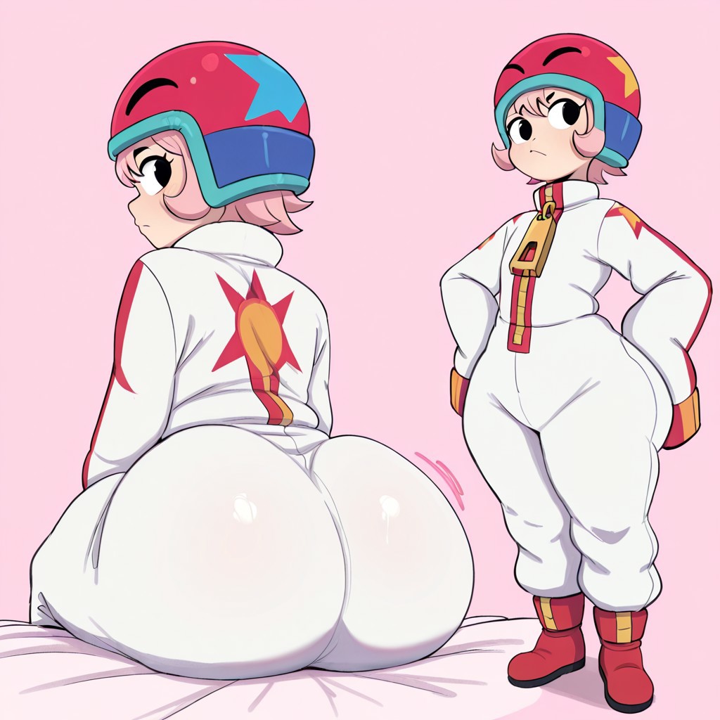 1girl ai_generated ass big_ass bonnie_(brawl_stars) brawl_stars breasts fundoshilover101 huge_ass