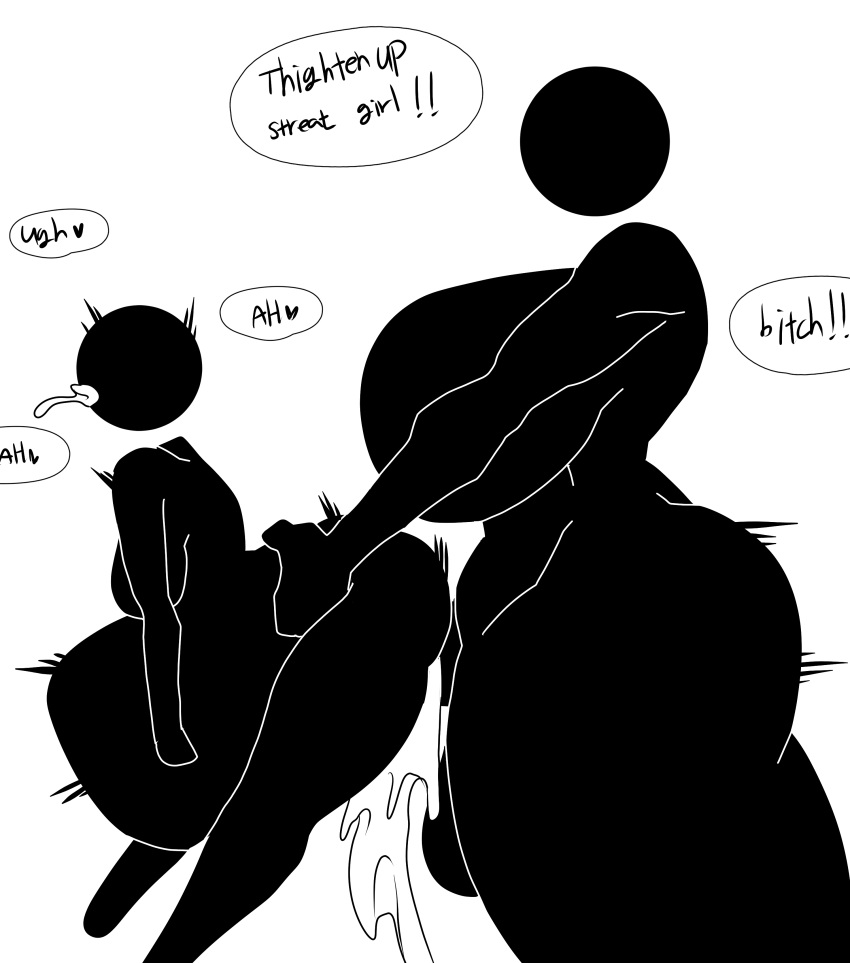 1boy 1futa anal_sex ass big_ass big_breasts black_and_white black_body breasts busty_boy chochobo_nsfw cum cum_from_mouth cum_in_ass cum_inside cum_through cumflated_belly cumflation cumming dirty_talk dugeulia1 excessive_cum featureless_breasts featureless_face femboy flaccid floating_head futa_is_bigger futa_on_femboy futanari futanari_on_male gigantic_penis high_res holding_waist huge_breasts huge_cock humanoid humanoid_penis hyper_cumflation inflation intersex large_ass large_penis larger_futa leaking_cum male mini_giantess moaning monochrome motion_lines no_neck nude penis rough_sex simple_background size_difference smaller_male speech_bubble standing text thick_thighs thighs thrusting warning_sign_person white_background wide_hips