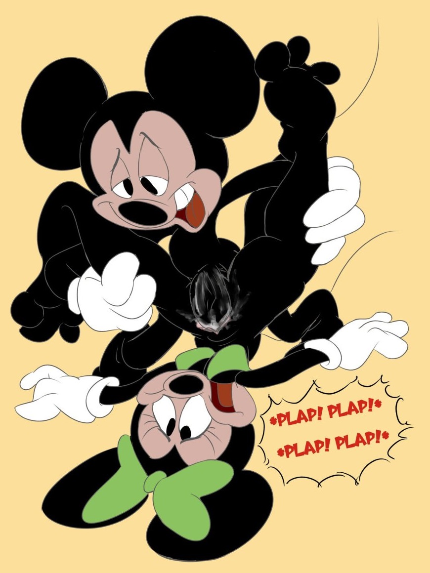 anthro bra disney etching175 green_bra mickey_mouse minnie_mouse penetration pleasure_face vaginal_penetration white_gloves yellow_background