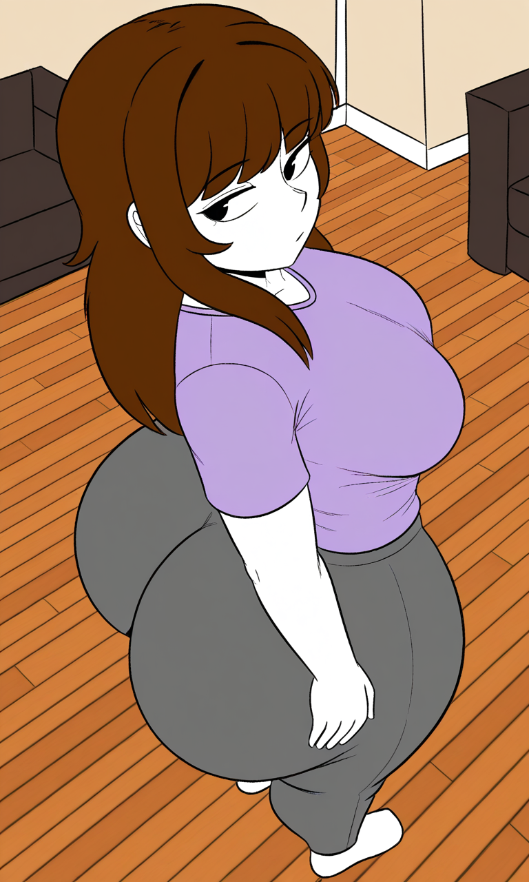1girl ai_generated ass big_ass breasts fundoshilover101 huge_ass jaiden jaiden_animations youtube
