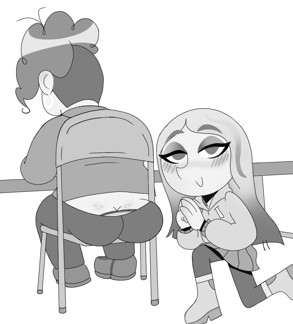 2_girls alina_webster andrea_davenport bbw butt_crack butt_freckles disney freckles funny long_hair looking_at_viewer pantyshot pantyshot_(sitting) smile the_ghost_and_molly_mcgee wide_hips