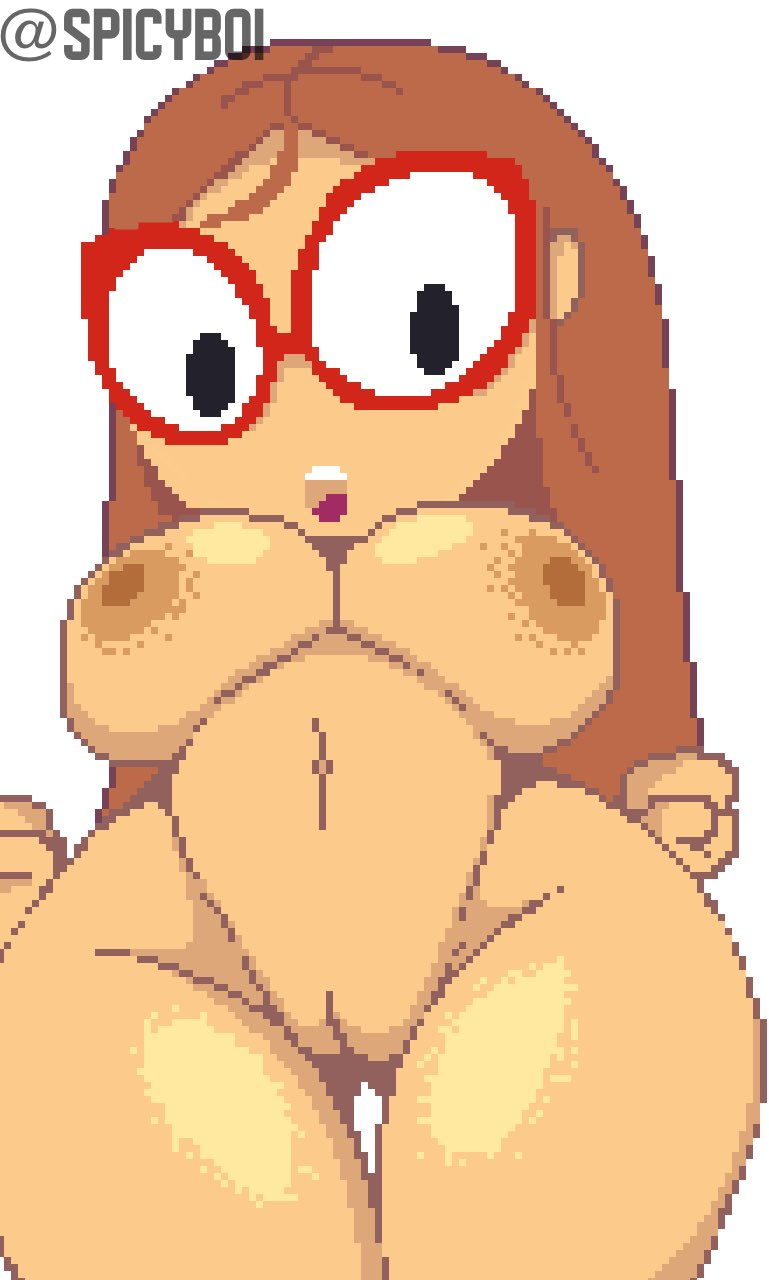 1girl 1girl 1girls alternate_version_available areola big_breasts breasts completely_nude completely_nude_female female_only kindergarten_(game) kindergarten_3 ms._lovelett naked_female nipples nude nude nude_female pixel_art pussy solo_female spicyboi