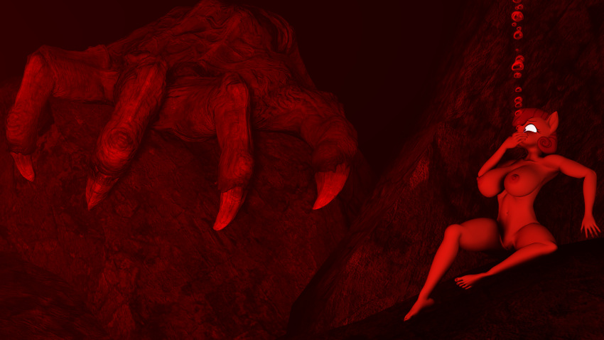 1girl air_bubbles asphyxiation big_breasts breasts claw daemont92 demon drowning equine fear female friendship_is_magic giant hasbro hiding milf my_little_pony nightmare nipples nude pony posey_shy_(mlp) pussy skinny_dipping underwater