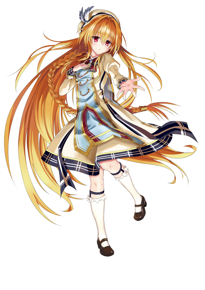 1girl blonde_hair konjiki_no_yami red_eyes rpku small_breasts thighs to_love-ru to_love-ru_darkness twin_tails very_high_resolution very_long_hair