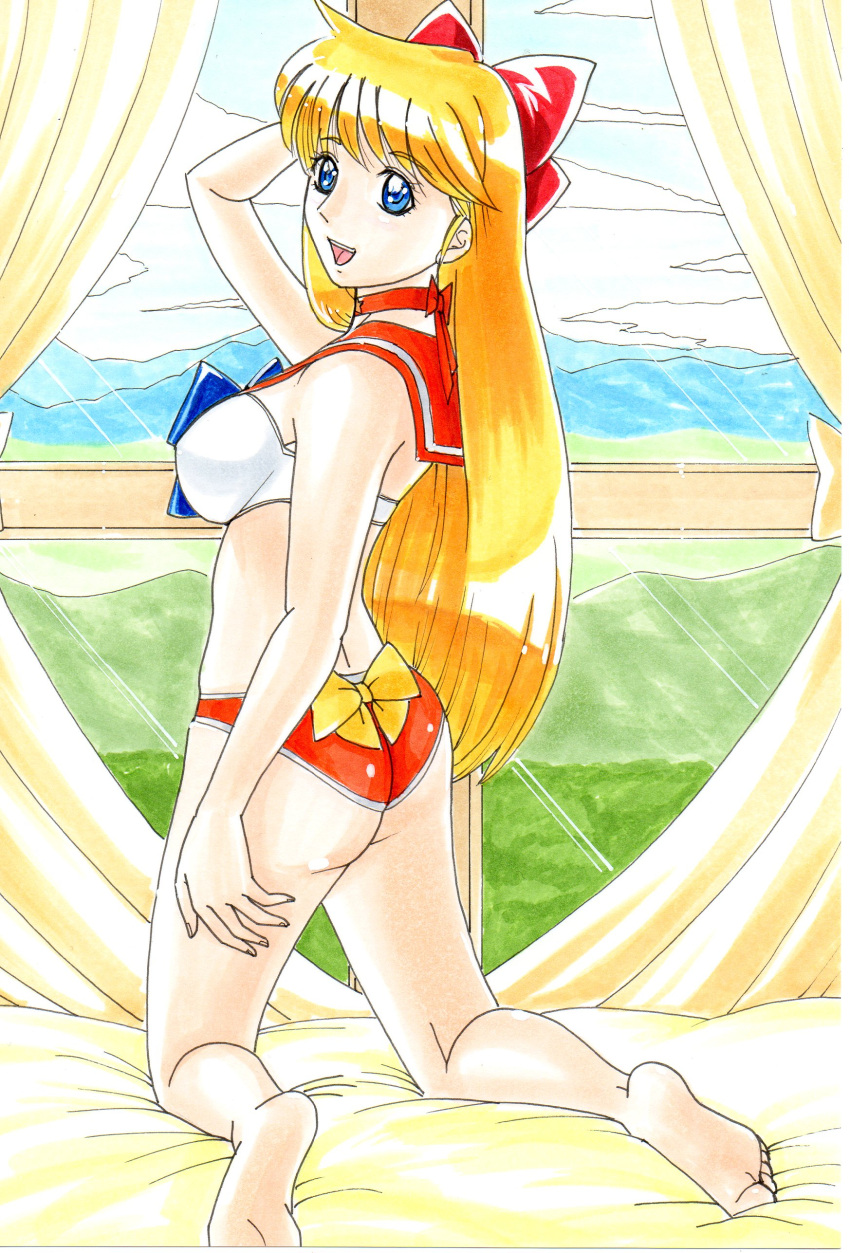1girl adapted_uniform adult_swim alluring ass big_breasts bikini bishoujo_senshi_sailor_moon bishoujo_senshi_sailor_moon_r bishoujo_senshi_sailor_moon_r_the_movie bishoujo_senshi_sailor_moon_s bishoujo_senshi_sailor_moon_s_the_movie bishoujo_senshi_sailor_moon_supers bishoujo_senshi_sailor_moon_supers_the_movie blonde_hair blue_eyes hayami_jin minako_aino toei_animation toonami