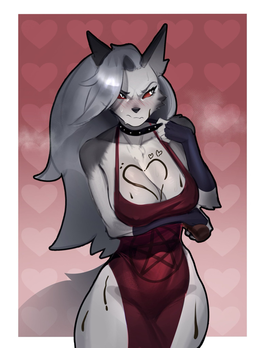 1girl 1girl 1girls 2025 bare_arms bare_legs bare_shoulders bare_thighs big_breasts big_breasts bitch bluefoxsart blush breasts breedable clothed clothing color embarrassed female_focus female_only fuckable furry furry_female heart hellhound helluva_boss high_res horny horny_female long_hair loona_(helluva_boss) loona_(vivzmind) mommy mommy_kink musky nasty nasty_bitch nervous red_eyes reeking_of_fish reeking_of_pussy shy slut smelly solo_female stinky tagme thick_thighs towel white_hair whore wolf wolf_ears wolf_girl wolf_tail