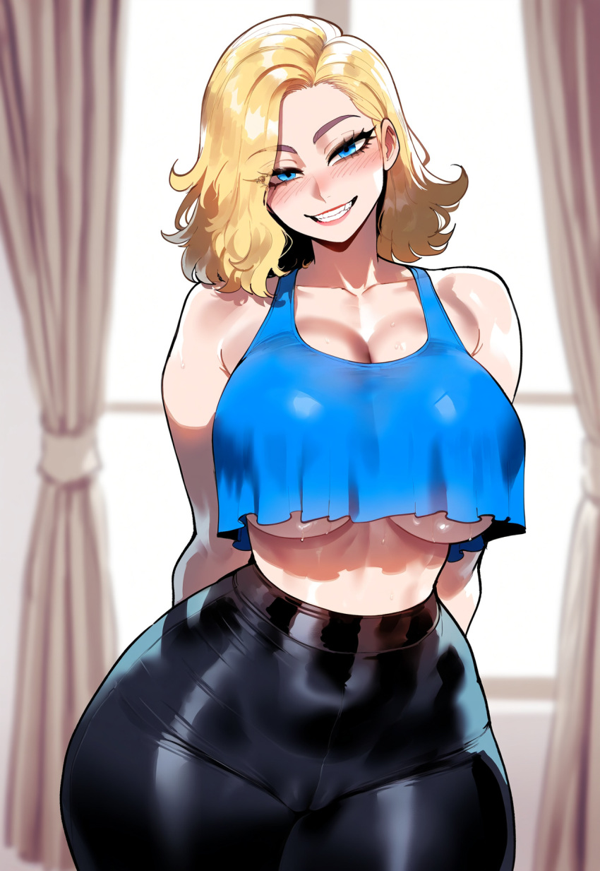 1girl ai_generated blonde_hair curvy curvy_female curvy_figure fantastic_four invisible_woman marvel sue_storm