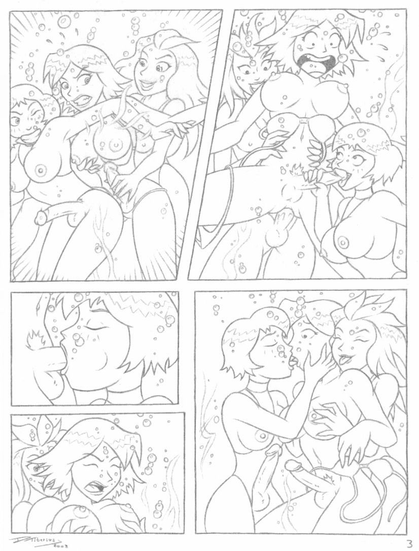 3futas alex_(totally_spies) black_hair blonde_hair blue_eyes cartoon_network clothing clover_(totally_spies) comic dark_skin dickgirl dtiberius futa_only futanari futanari_on_futanari green_eyes hazel_eyes human monochrome nude older older_female orange_hair pale_skin redhead sam_(totally_spies) straight_hair swimwear totally_spies trio underwater yellow_eyes young_adult young_adult_female young_adult_woman