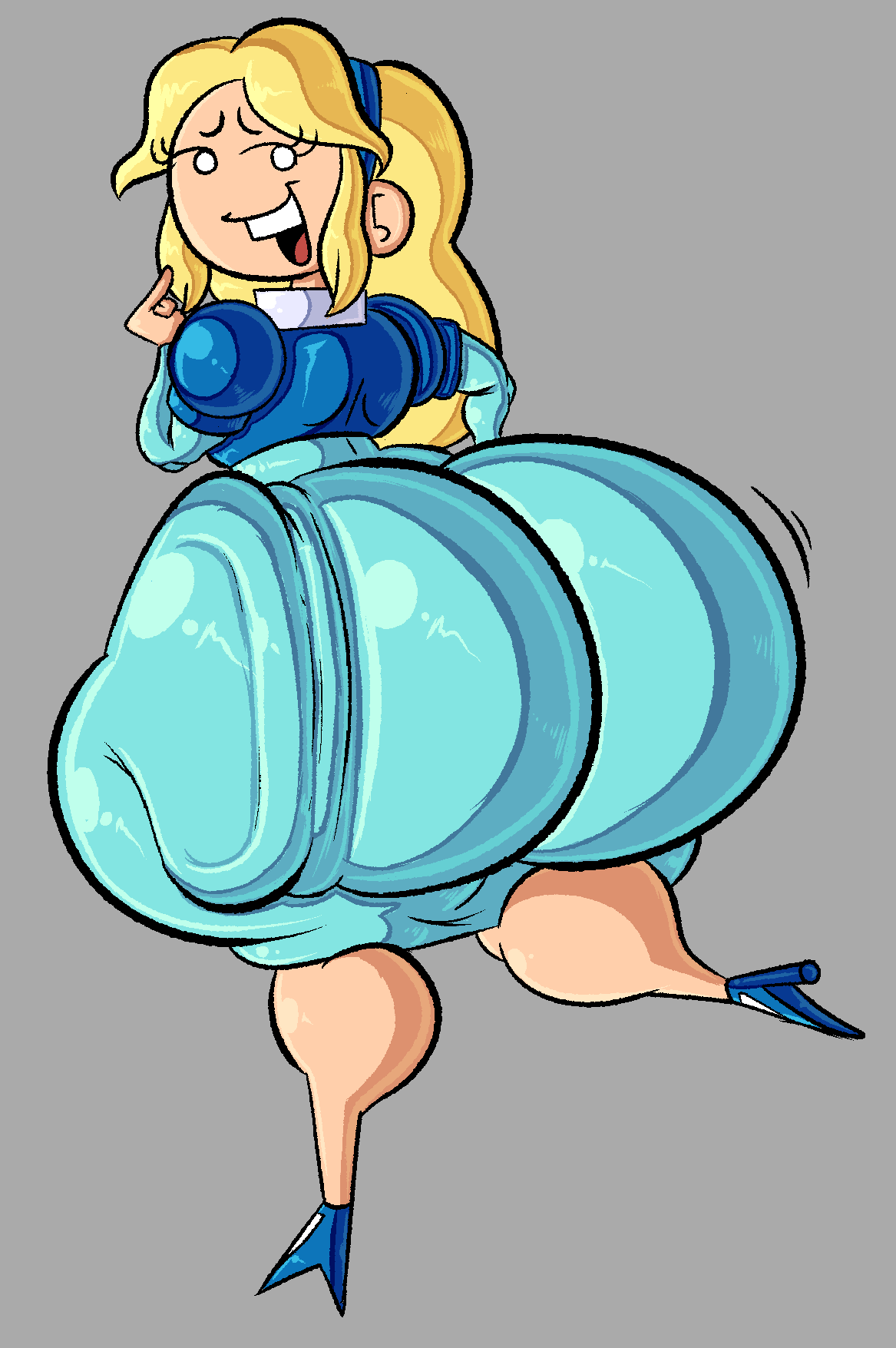 1girl ass big_ass breasts gigantic_ass huge_ass maria_robotnik sega sonic_the_hedgehog_(series) thebratstation