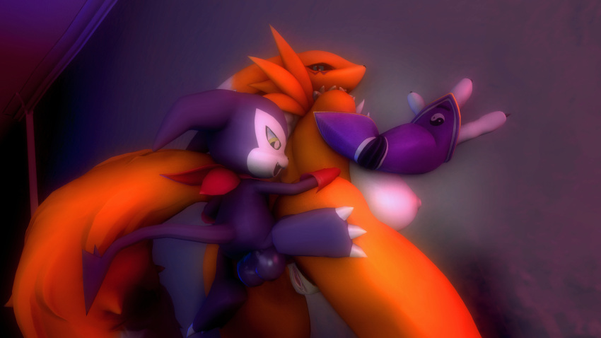 anal ass balls bandai_namco breasts digimon impmon nipples penis renamon ryoosakuling sex sfm source_filmmaker