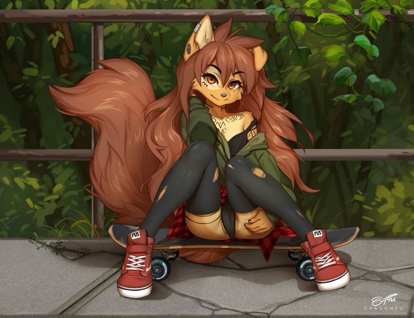 1girl 1girl 1girls 2025 almost_nude almost_visible_genetalia apogee apogee_(tinygaypirate) bitch black_bra black_panties black_stockings black_underwear bra breedable brown_eyes brown_hair cute dog_ears dragonfu earrings female_furry female_only flashing_pussy fluffy_tail fuckable furry furry_female furry_only green_jacket legs long_hair musky musky_pussy nasty nasty_bitch nasty_pussy original outside panties piercing pussy pussy_visible_through_clothes pussy_visible_through_panties reeking_of_fish reeking_of_pussy ripped_clothing ripped_stockings shoes sitting sitting_down skateboard slut smelly smelly_pussy smile solo_female spread_legs stinky stinky_pussy stockings tail tattoo thighs whore