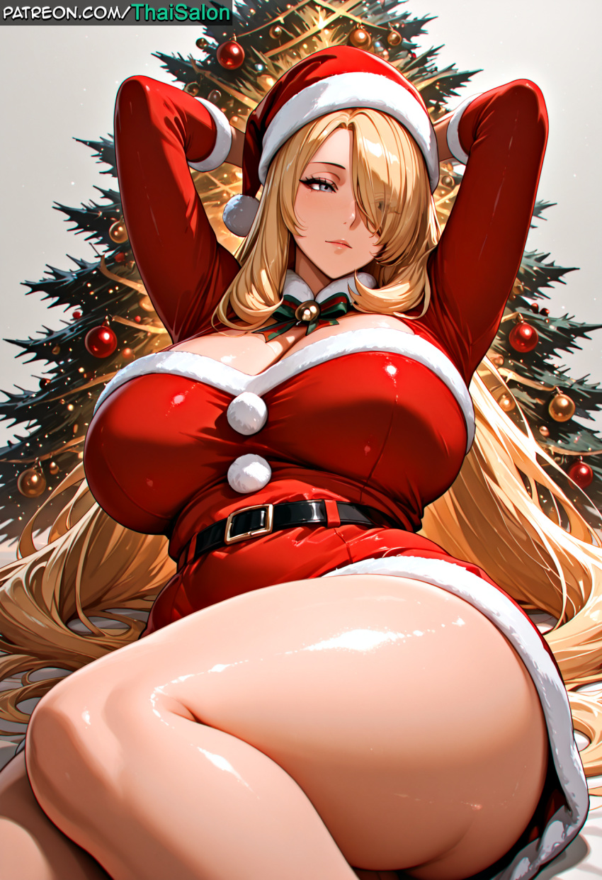 1girl 1girl 1girl 1girls ai_assisted ai_generated big_ass big_breasts big_breasts blonde blonde_female blonde_hair breasts christmas christmas_clothing christmas_decorations christmas_hat christmas_headwear christmas_outfit christmas_tree chromatic_abberation curvaceous curvaceous_body curvaceous_female curvaceous_figure curves curvy curvy_body curvy_female curvy_figure curvy_hips cynthia_(pokemon) eyebrows eyelashes eyeliner femal focus_on_thighs gradient_background grey_background grey_eyes hands_behind_head high_res high_res high_resolution hires huge_ass huge_breasts indoors large_ass light-skinned_female long_hair patreon patreon_username pokemon pose santa_costume santa_dress santa_hat sexually_suggestive sfw simple_background sitting stable_diffusion tagme thaisalon thick thick_thighs thighs voluptuous voluptuous_body voluptuous_female watermark