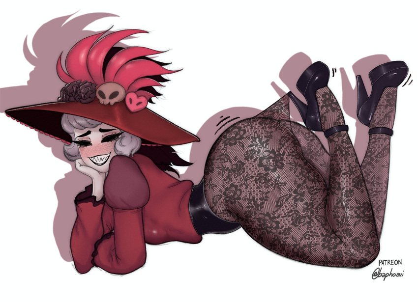 2025 ass ass_focus baphoavi bitch blush breedable fat_ass fuckable fully_clothed hazbin_hotel high_heels hot lace_pantyhose_hooked_on_heel_(meme) mommy mommy_kink musky nasty_bitch pointy_teeth reeking_of_fish reeking_of_pussy rosie_(hazbin_hotel) sexy slut smelly stinky thick_ass thick_thighs whore