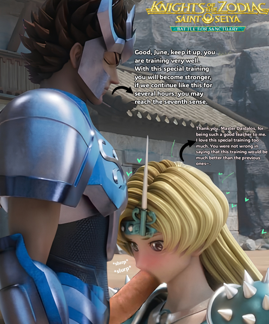 1boy 1girl age_difference amazon_prime armor battle_armor blonde_female blonde_hair blush bronze_saints brown_hair cepheus_daidalos chameleon_june crunchyroll daidalos dialogue duo duo_focus english_dialogue english_text fellatio female_focus june knight knights_of_the_zodiac long_hair male male/female male_focus master older_male older_male/younger_female older_male_and_younger_female oral oral_penetration oral_sex penetration saint saint_seiya sex short_hair shounen_jump shueisha shueisha_inc. silver_saints slurp student student_and_teacher sucking sucking_penis teacher teacher_and_student text toei_animation toei_company weekly_shonen_jump weekly_shounen_jump younger_female