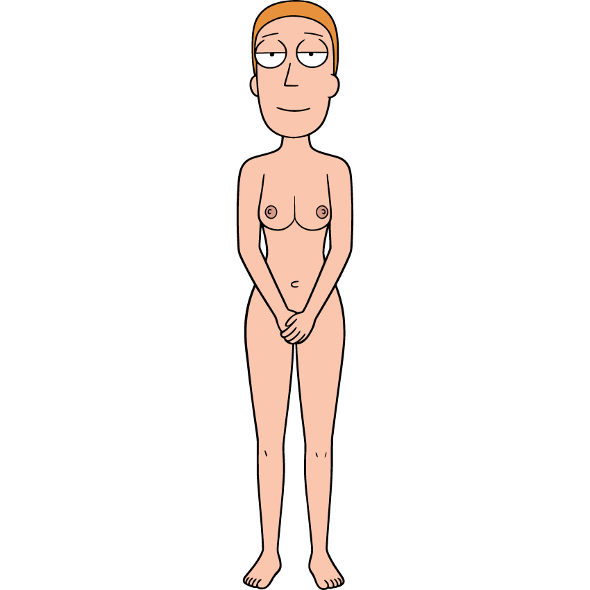 breasts covering_pussy covering_pussy_with_hands front_view hands_covering_pussy looking_at_viewer nude rick_and_morty summer_smith
