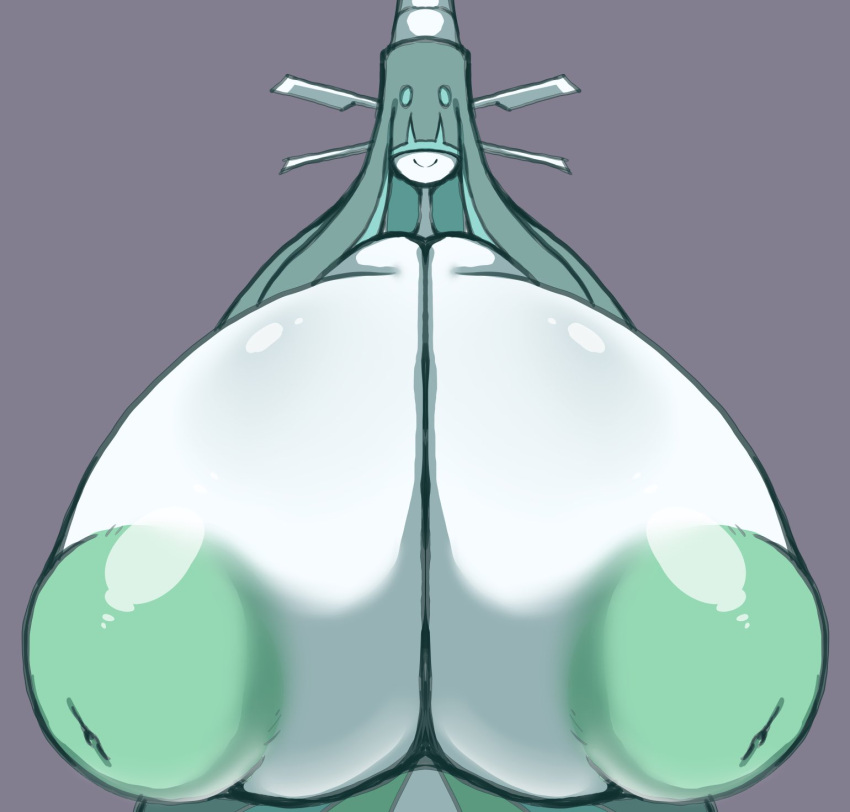 celesteela gigantic_breasts huge_areolae inverted_nipples nintendo pokemon pokemon_(species) shiny_skin smile smiling_at_viewer smooth_skin ultra_beast