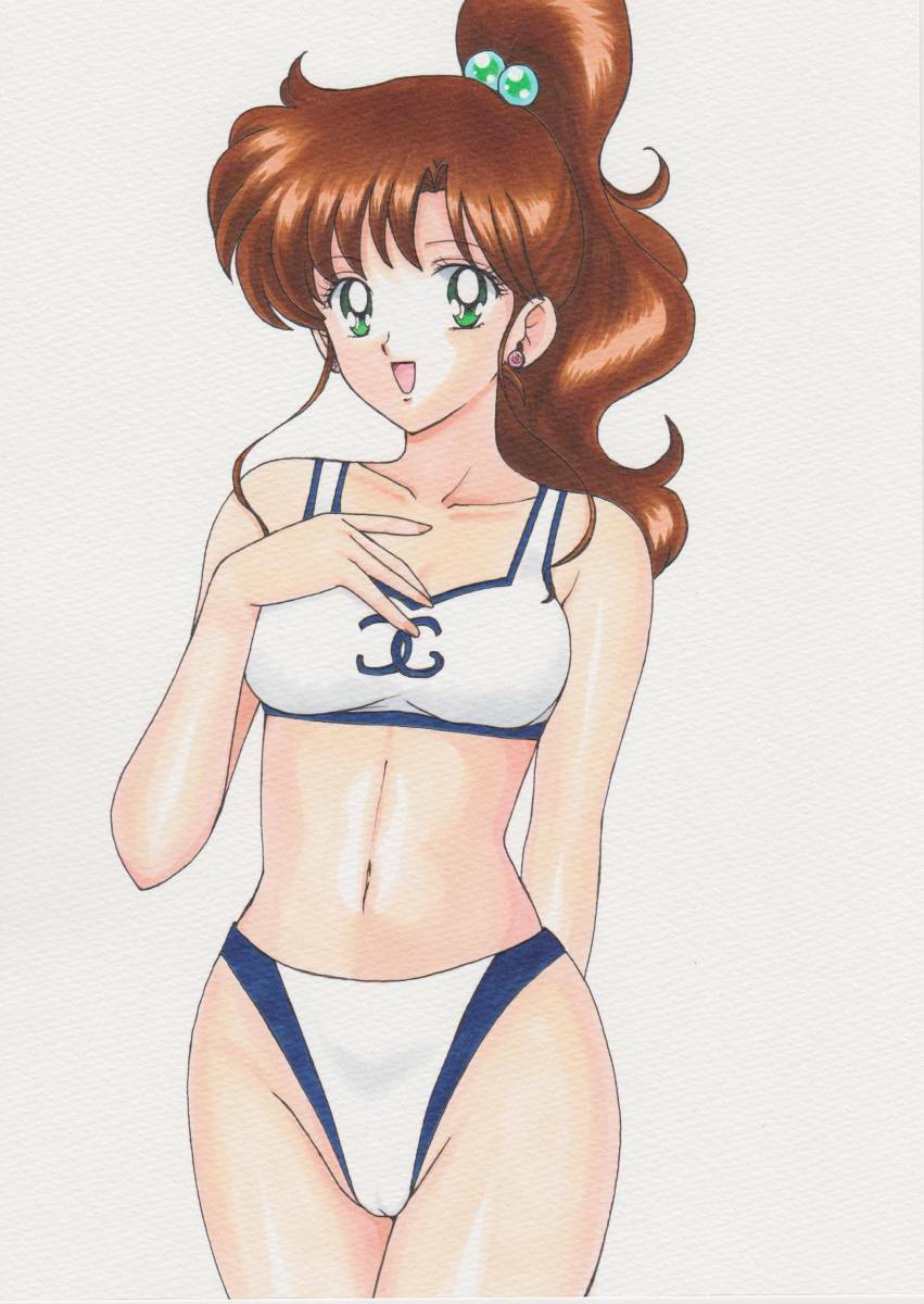 1girl 1girl adult_swim alluring big_breasts bikini bishoujo_senshi_sailor_moon bishoujo_senshi_sailor_moon_r bishoujo_senshi_sailor_moon_r_the_movie bishoujo_senshi_sailor_moon_s bishoujo_senshi_sailor_moon_s_the_movie bishoujo_senshi_sailor_moon_supers bishoujo_senshi_sailor_moon_supers_the_movie breasts cameltoe cleavage high_res makoto_kino nekito rascal_(n119) sailor_jupiter swimsuit tagme toei_animation toonami viz_media white_bikini