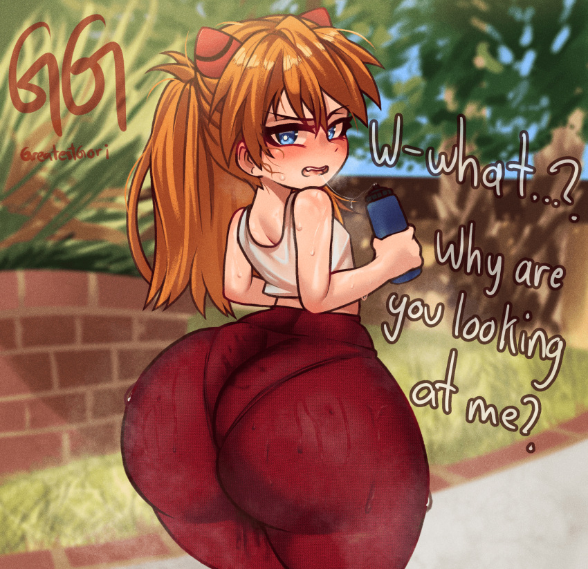 1girl ass asuka_langley_souryuu big_ass greatestgori huge_ass neon_genesis_evangelion