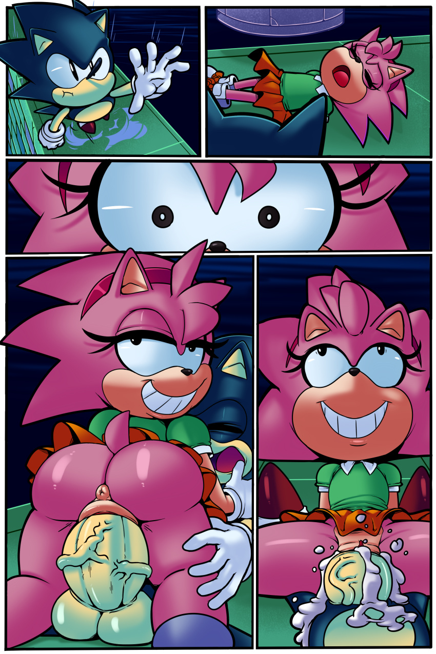 1boy 1girl amy_rose ass big_penis classic_amy_rose classic_sonic clenched_teeth cloudz comic cum cum_in_pussy cum_inside cum_leaking female flat_chested hedgehog huge_cock male mammal penetration penis pussy rosy_the_rascal sega sex skirt skirt_lift small_breasts sonic_(series) sonic_cd sonic_the_hedgehog sonic_the_hedgehog_(series) spread_legs superbunnygt vaginal_penetration