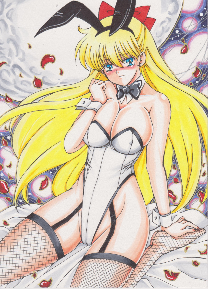 1990s_(style) 1girl absurd_res adult_swim alluring animal_ears big_breasts bishoujo_senshi_sailor_moon bishoujo_senshi_sailor_moon_r bishoujo_senshi_sailor_moon_r_the_movie bishoujo_senshi_sailor_moon_s bishoujo_senshi_sailor_moon_s_the_movie bishoujo_senshi_sailor_moon_supers bishoujo_senshi_sailor_moon_supers_the_movie blonde_hair detached_collar fake_animal_ears high_res long_hair minako_aino playboy_bunny rabbit_ears rascal_(n119) retro_artstyle sailor_venus toei_animation toonami viz_media wrist_cuffs