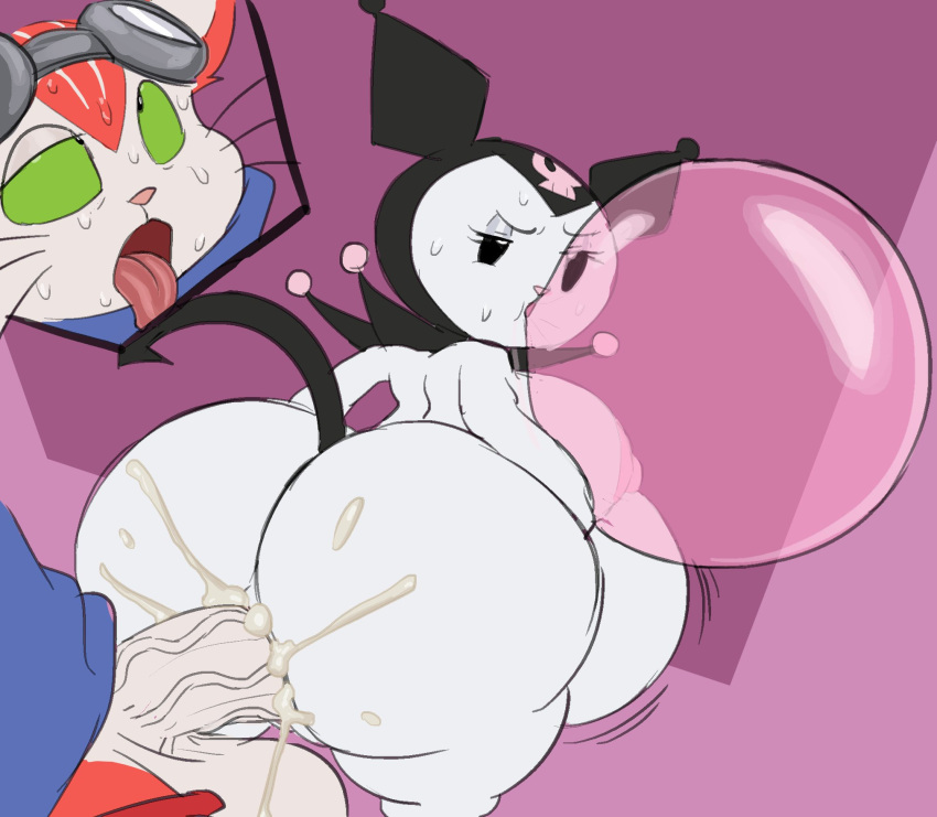1girl 2026 2026s 2d anthro areola ass balls big_areola big_ass big_balls big_breasts big_nipples big_penis blinx blinx_the_time_sweeper bodily_fluids breasts bubble_butt bubble_gum cum cum_in_vagina cum_inside curvy_figure demon domestic_cat duo felid feline felis flat_color flat_colors genital_fluids genitals high_res huge_ass huge_breasts huge_thighs inflation interspecies kiffy_(artist) kuromi lagomorph leporid looking_back male male/female mammal microsoft nipples onegai_my_melody penetration penile penile_penetration penis penis_in_vagina rabbit sanrio sex side_boob sweat tagme thick_thighs tongue tongue_out vaginal_penetration vein veiny_penis xbox_game_studios