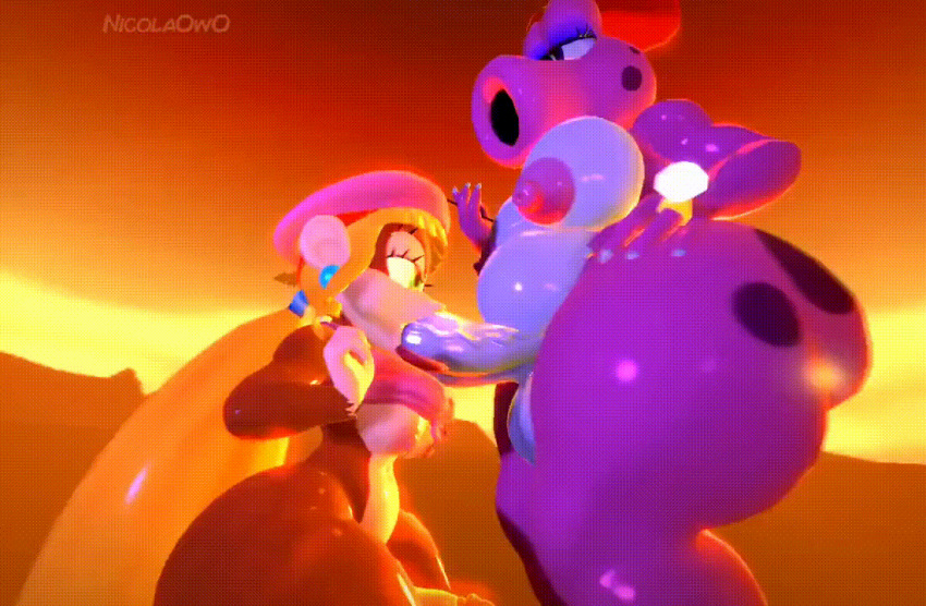 2_girls 3d anthro beret big_ass big_breasts big_penis birdo blonde_hair breasts brown_fur bubble_butt dixie_kong donkey_kong_(series) donkey_kong_country earrings erection fellatio furry gif huge_ass huge_breasts huge_cock intersex long_hair mario_(series) nicolaowo nintendo oral_sex penis pink_skin ponytail rareware ribbon thick_thighs veiny_penis wide_hips yiff