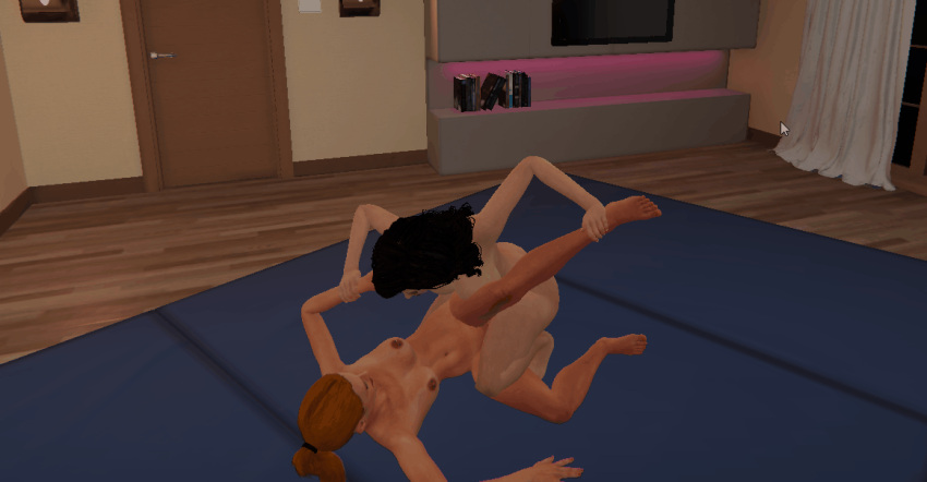 1girl 3d 3d_model belly big_breasts black_hair black_haired_futa breasts brown_hair brunette brunette_futa catfight dominant_futa domination dominatrix fighting_game futa_dominating_female futa_domination futa_focus futa_penetrating futa_penetrating_female futanari futanari_on_female futanari_with_female game game_over gameplay gif intersex lesbian_domination lesbian_sex naked_female naked_fighter_3d naked_futa nakedfighter3d nipple_piercing nipples nude online_game oral penis piercing red_hair redhead_female rough_sex sex_game