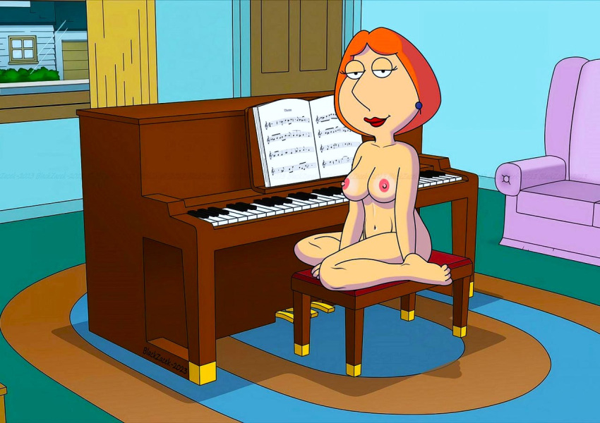 ass breasts erect_nipples family_guy kneel lois_griffin nude piano thighs